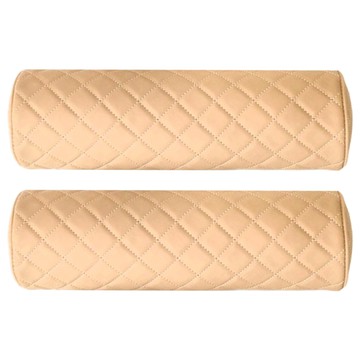 Cartem 圓柱形汽車頸枕  馬鞍棕色  2個