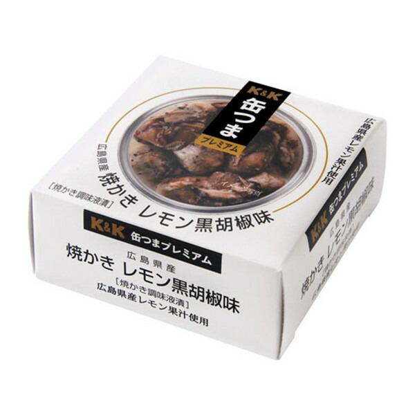 国分 KK 缶つま 広島県産 焼かきレモン黒胡椒味 70g ×6 メーカー直送