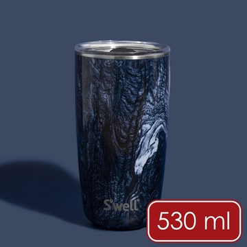 《S well》Tumbler不鏽鋼滑蓋保溫杯-浪濤石紋530ml-- swell水壺保溫杯 保冷保冰杯 推蓋直飲杯 環保杯 便攜杯 咖啡杯 隨行杯