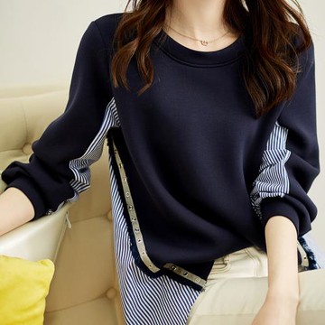 A3  歐風單排扣條紋百搭上衣-預購