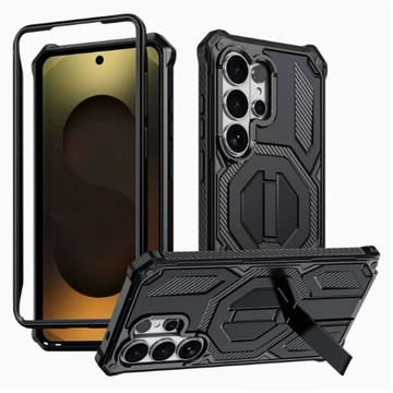 隱形合金支架 真軍工級防摔殼 磁吸無線充 氣囊加厚 適用三星 S26 Ultra S25FE S24 手機殼 保護殼