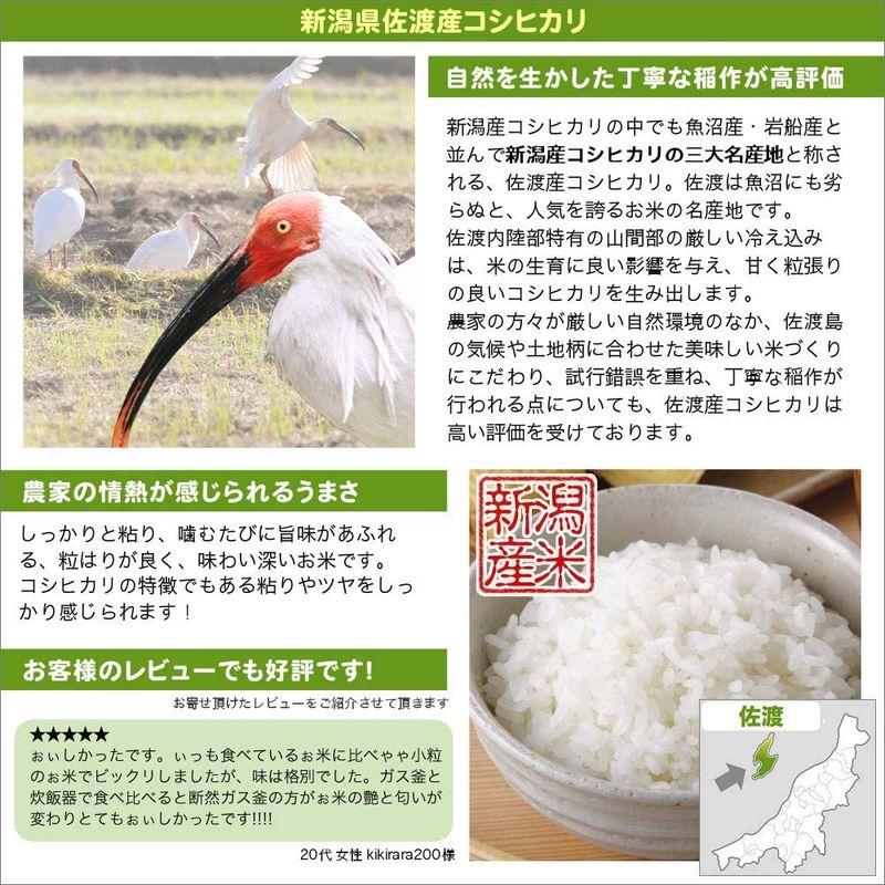 新潟県産 佐渡産コシヒカリ 玄米 25kg (5kg×5 袋) 令和4年産 異物除去調整済