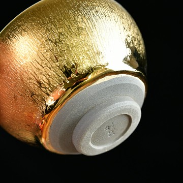 鑲銀建盞油滴鐵胎茶杯金盞主人杯陶瓷半手工茶盞茶碗天目盞單杯