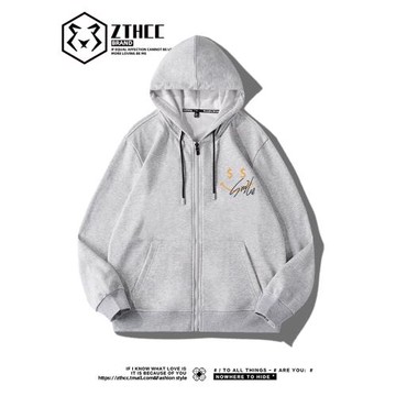 連帽衛衣男春秋季潮牌寬松連帽拉鏈外套男生早秋新款薄款美式開衫