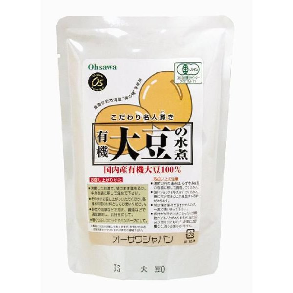 オーサワの有機大豆の水煮　230g(固形量140g)