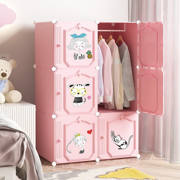 兒童衣柜簡易寶寶嬰兒家用臥室出租房現代簡約儲物布衣櫥收納柜子