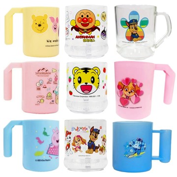 台灣製 兒童漱口杯 迪士尼 水杯 刷牙杯 幼稚園 牙刷杯 透明 美樂蒂 佩佩豬 蠟筆小新 巧虎 汪汪隊立大功 波力