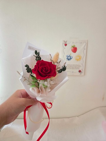 簡單的告白  2026情人節。單朵永生玫瑰花束