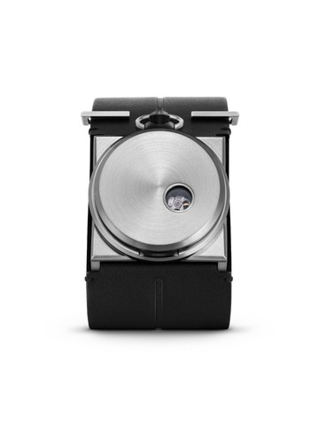 Fob Paris - R100 Sisyphos 40mm - men - stainless steel/Bovine Leather (top grain) - L - Silver
