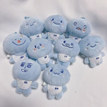 原廠 SUPERJUNIOR 藍糰子毛絨掛件 金希澈 / 金鐘雲 / 曹圭賢 / 金厲旭 二次元周邊收藏禮物