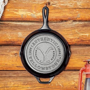 黃石公園系列 美國製圓形鑄鐵平底煎鍋/烤盤-27cm (Authentic Y/L8SKYW) 單一規格