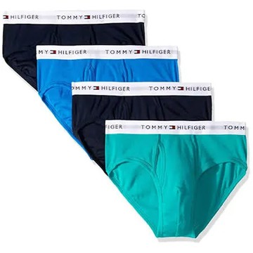 【Tommy Hilfiger】2020男時尚雙藍綠色混搭三角內著4件組【預購】