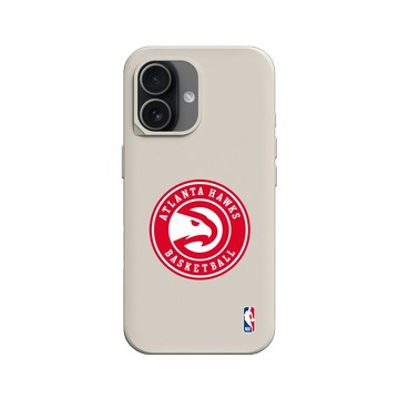 iPhone 17 SolidX 貝殼灰 - NBA - Logo-亞特蘭大老鷹 Atlanta Hawks