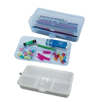 佳斯捷百合收納盒附隔層 文具盒 鉛筆盒 整理盒