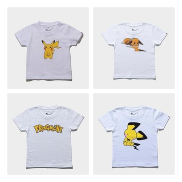 【日貨代購CITY】POKEMON KIDS FRAGMENT 寶可夢 閃電 小孩 短T 伊布 皮卡丘 皮丘 短T