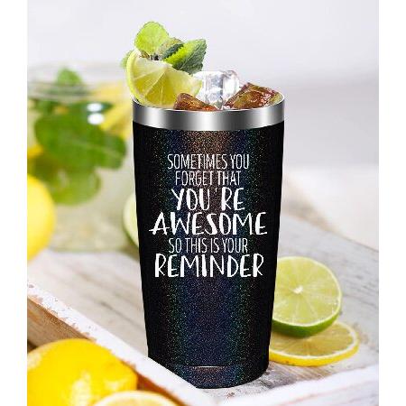 Unique Birthday Gifts for Women Tumbler Pack,Inspirational Present Idea Gift for Sister,Friend,Coworker,Stainless Mug with Sayings-Sometimes You