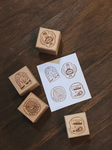 文具小寶貝 / 櫸木印章