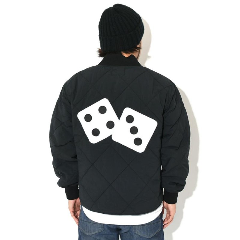 都内で都内でStussy Dice Jacketダイアモンド キルテッドライナー