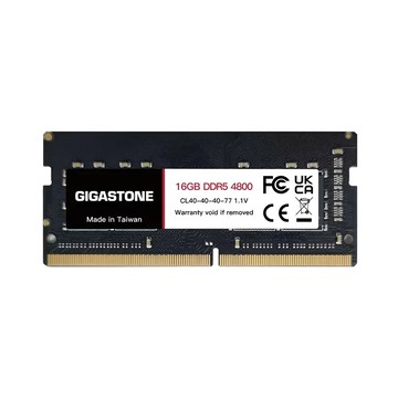 GIGASTONE 立達 DDR5 SODIMM 4800MHz 筆記型記憶體 16GB  1個  RMGI-381492