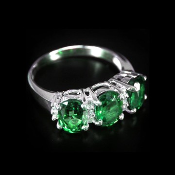 7 x 5 純銀戒指 藍綠色天然寶石 亮麗奪目 贈禮或生日戒指