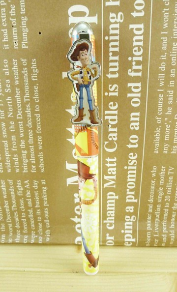 【震撼精品百貨】Metacolle 玩具總動員-原子筆/中性筆-胡迪圖案-黃色 震撼日式精品百貨