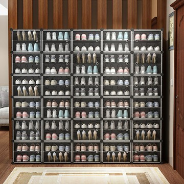 免運公司貨 開發票 簡易鞋櫃家用室內好看鞋架多層防塵大容量放門口收納神器分層隔板