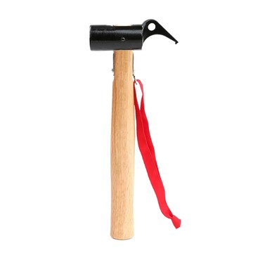 高碳鋼營槌 拔釘器 手繩顏色隨機  黑色 + 木柄  1個