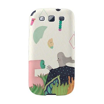 【韓國正品Makase】※Extended Time_A※ SAMSUNG Galaxy S3 i9300 質感手機保護殼 附贈胸針及簡易立架
