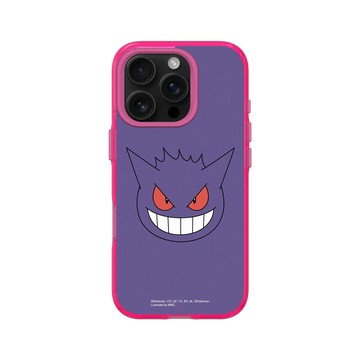 iPhone 16 Pro Clear 粉漾桃 - 寶可夢 Pokemon - 大臉系列-耿鬼