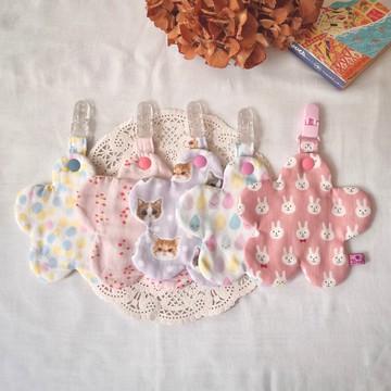 小花擦擦隊手帕夾/幼兒園手帕、手帕夾