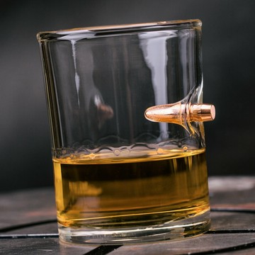 【ELLESHOP】聖誕禮物、交換禮物、生日禮物 🎁 Lucky Shot-子彈手工玻璃whisky杯