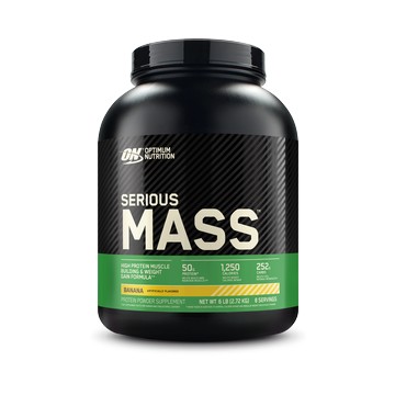[美國 ON] Serious Mass 高熱量乳清蛋白 (6磅/罐) - 多口味-香蕉