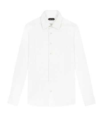 Tom Ford Cotton Plastron-Front Evening Shirt