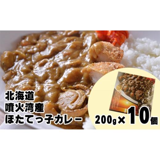 ふるさと納税 北海道 洞爺湖町 北海道 噴火湾産 ほたてっ子カレー200g×10個 レトルト 中辛