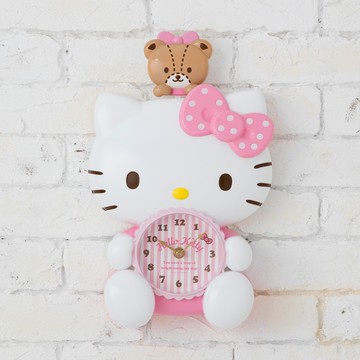 【震撼精品百貨】Hello Kitty 凱蒂貓-凱蒂貓造型掛鐘
