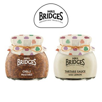 【MRS. BRIDGES】英橋夫人沾拌醬(檸檬塔塔醬/香辣芥子醬) 即期品/沾醬/調味醬/萬用醬料/英國原瓶原裝