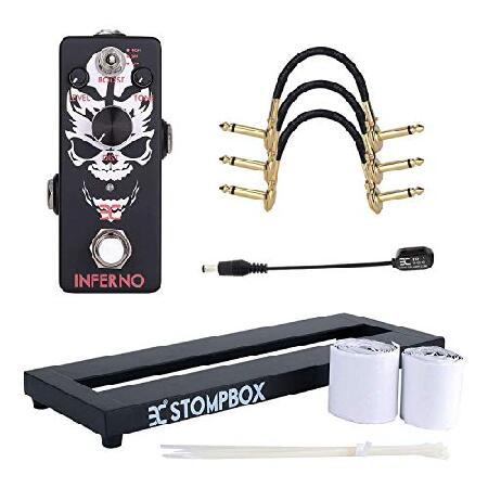 EX Inferno metal pedal ＆ 14 Inch mini pedalboard ＆ patch cable bundle