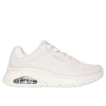 Kixpress-Skechers Uno Flex 女 運動休閒鞋 增高 舒適 穿搭 米 [177794OFWT]