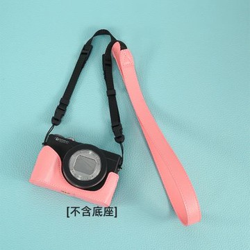 適用于佳能R50V微單g7x2肩帶索尼RX100富士XT50掛繩可愛皮質背帶