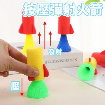 【新品】彈射火箭炮 戶外玩具 彈射小箭炮 迷你火箭炮 火箭玩具 按壓彈跳火箭炮 跳跳小人 手指彈射小玩具 批發
