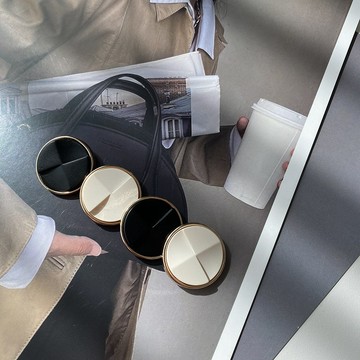 🔥臺灣出貨🔥1.8/2.1/2.3/2.5公分/小香潮流風手縫扣子 切面啞光黑白鈕扣 色西裝飾金屬鈕扣 毛呢上衣扣女衣服