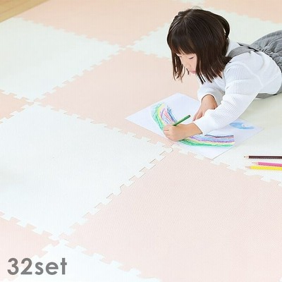 ジョイントマット 大判 おしゃれ 赤ちゃん 60cm 6畳 32枚 北欧 防水 防音 フロアマット プレイマット キッズ グレー 床 ラグ ベビーマット 床暖 子供 送料無料 通販 Lineポイント最大get Lineショッピング