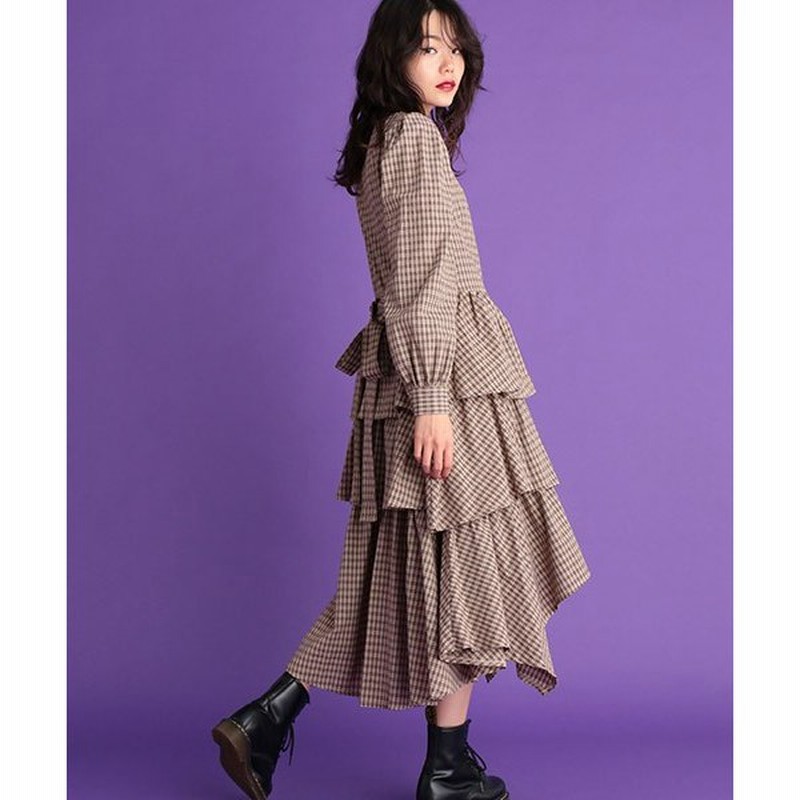 Jouetie ジュエティ スクエアネックイレヘムワンピース 通販 Lineポイント最大0 5 Get Lineショッピング