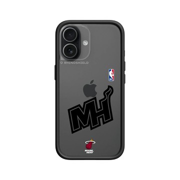 iPhone 17 Mod NX -邊框背蓋組合 (相機按鈕) 黑 - NBA - B&W-邁阿密熱火 Miami Heat B&W - Light
