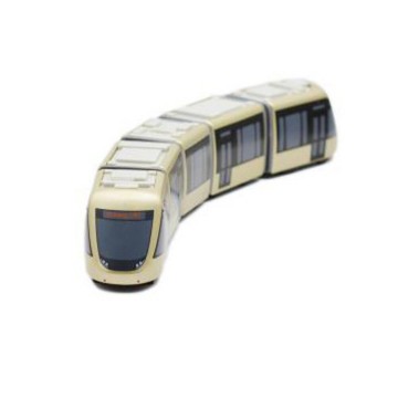 新北捷運安坑輕軌列車 鐵支路5節迴力小列車 迴力車 火車玩具 壓克力盒裝 QV081T1 TR台灣鐵道