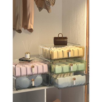 內衣收納盒抽屜式衣柜衣物整理箱家用內褲襪子收納神器分格三合一