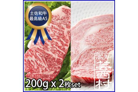 肉 牛 ステーキ土佐 和牛 特選 サーロイン ＆ リブロース ステーキ 200g×2枚セット牛肉 ステーキ肉 最高級 A5 steak beef特産品 高知県産 ギフト （新）〈高知市共通返礼品〉お歳暮 御歳暮