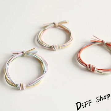 韓版森系基本彩色打結髮圈【N145】