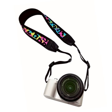 BLR 手工 減壓 相機背帶 彩色豹紋