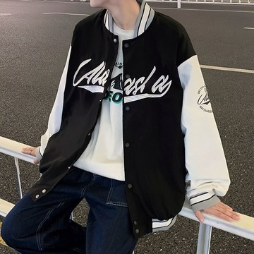 【T-2】🖤棒球服夾克男潮牌寬鬆ins高街美式情侶上衣潮流春秋港風外套 寬鬆男外套 嘻哈風